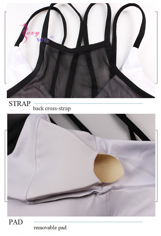 SEXYWG Szexi, légáteresztő hálós sportmelltartó felső női párnázott nagy hatású fehérnemű Dupla vékony vállpántos sportruházat jóga edzőmelltartó
