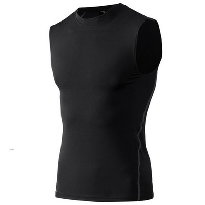 2023 m. vyrų kompresiniai greitai džiūstantys marškinėliai, liemenės be rankovių, tamprūs treniruoklių salės sportiniai batviršiai