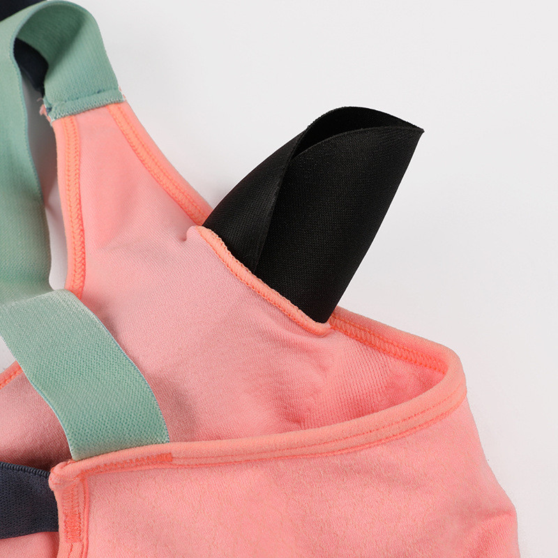 Kryžminio dirželio nugarėlė Moteriška sportinė liemenėlė Profesionali greitai džiūsta, paminkštinta, atspari smūgiams treniruoklių salė, bėgimo joga, sportinė liemenėlė