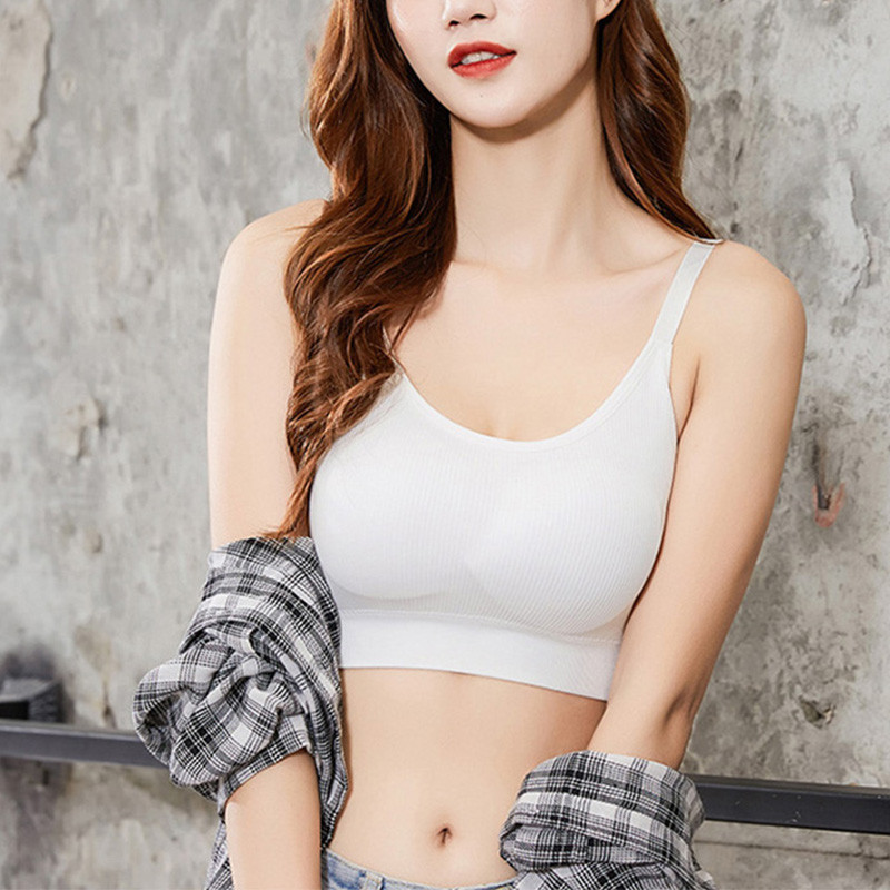 Légáteresztő párnázott sportmelltartó felső női, varrat nélküli Push Up Yoga melltartó, levehető U Back Sport alsónemű Crop Top melltartó