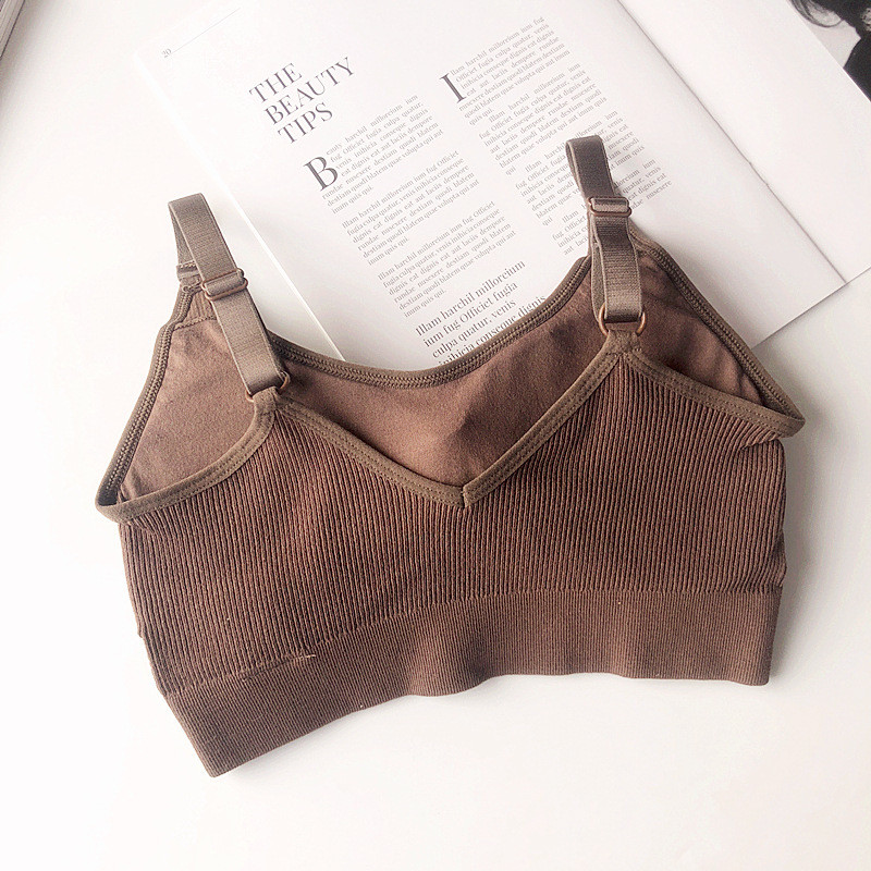 Légáteresztő párnázott sportmelltartó felső női, varrat nélküli Push Up Yoga melltartó, levehető U Back Sport alsónemű Crop Top melltartó