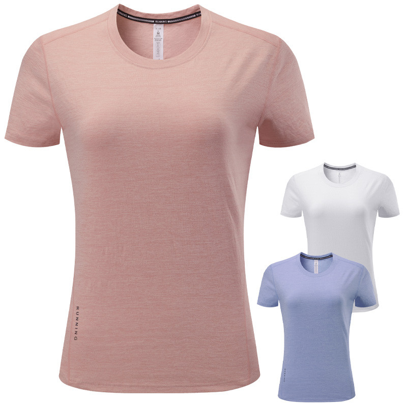 Joga kratkih rukava s ispisom slova Ženske sportske majice u teretani Brzo sušeće majice Trčanje Jogging Prozračna odjeća za sport Ženske majice za vježbanje