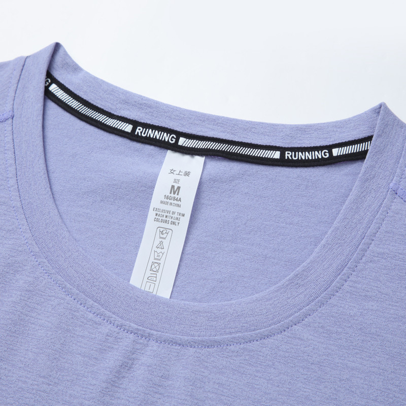 Joga kratkih rukava s ispisom slova Ženske sportske majice u teretani Brzo sušeće majice Trčanje Jogging Prozračna odjeća za sport Ženske majice za vježbanje