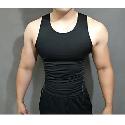 Bėgimo liemenė Vyrams Kompresiniai sportiniai marškinėliai be rankovių marškinėliai treniruotėms Vyriški bėgimo vienišiai vyriški sportiniai sportiniai marškinėliai, ploni