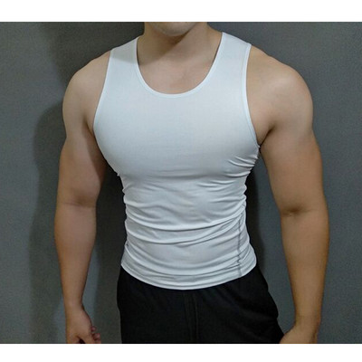 Bėgimo liemenė Vyrams Kompresiniai sportiniai marškinėliai be rankovių marškinėliai treniruotėms Vyriški bėgimo vienišiai vyriški sportiniai sportiniai marškinėliai, ploni