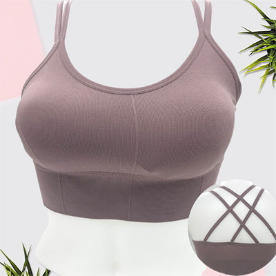 New Beauty Back Sportmelltartó Női Ütésálló Szexi Légáteresztő Athletic Fitness Futó Tornatermi Mellény Sportruházat Crop Push Up Top