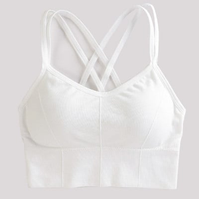 New Beauty Back Sportmelltartó Női Ütésálló Szexi Légáteresztő Athletic Fitness Futó Tornatermi Mellény Sportruházat Crop Push Up Top