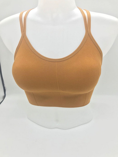 New Beauty Back Sportmelltartó Női Ütésálló Szexi Légáteresztő Athletic Fitness Futó Tornatermi Mellény Sportruházat Crop Push Up Top