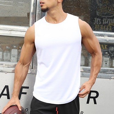 Tvirtas vyriškas bėgimo liemenėlis Sporto marškinėliai Vyriški sportiniai marškinėliai Kultūrizmo marškinėliai be rankovių treniruočių treniruokliai