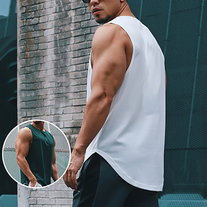 Tvirtas vyriškas bėgimo liemenėlis Sporto marškinėliai Vyriški sportiniai marškinėliai Kultūrizmo marškinėliai be rankovių treniruočių treniruokliai