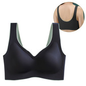 Udoban grudnjak veće veličine Latex Push Up sportski prozračni grudnjak Bešavni grudnjaci za ženeBh Comfort Cooling Gathers Jastučić otporan na udarce