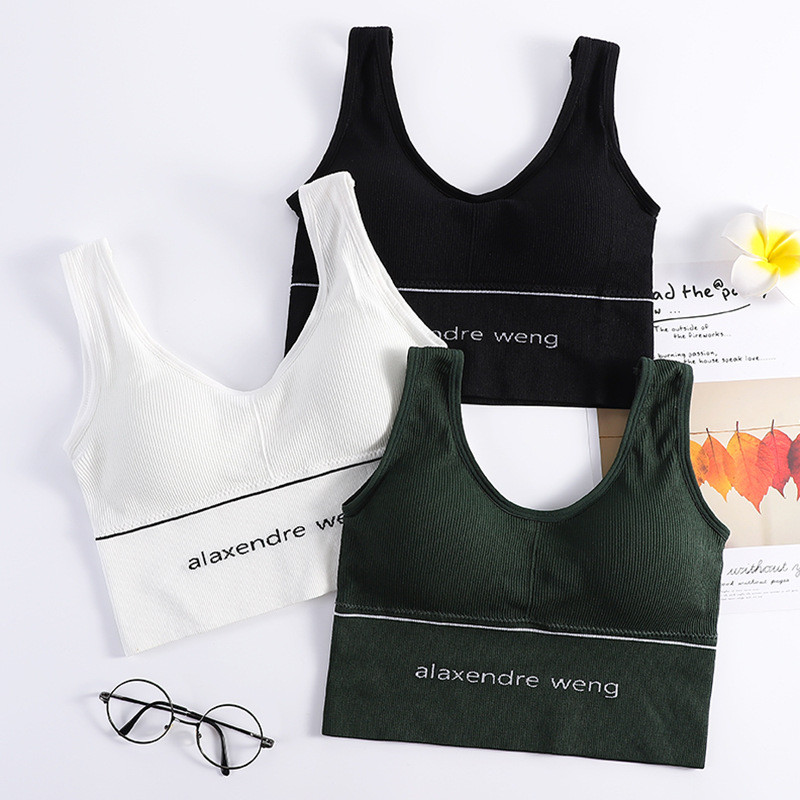 Női sportmelltartó edzés Crop Top Yoga Melltartó Gym Kiegészítők U Back Fehérnemű Tube Top Női Nagy méretű Bralette Szexi Fehérnemű
