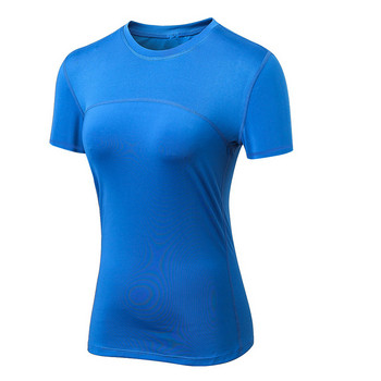 Γυναικείο μπλουζάκι για τρέξιμο Πουκάμισα συμπίεσης Σέξι πουκάμισο γιόγκα Γυναικεία ενδύματα γυμναστικής Κοντομάνικα μπλουζάκια γυμναστικής μπλουζάκια αθλητικά μπλουζάκια γυμναστικής
