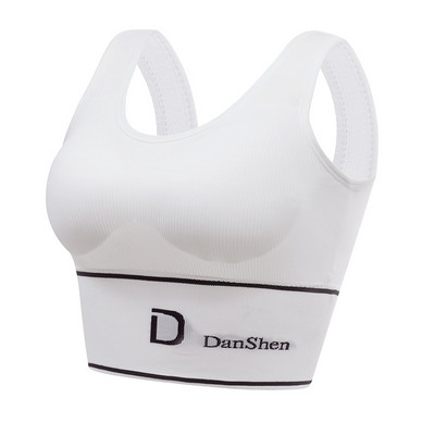 Ženski grudnjak Bešavni sportski top duboki gornji dio velike veličine u obliku slova U s košaricama za jogu fitness grudnjak za trčanje