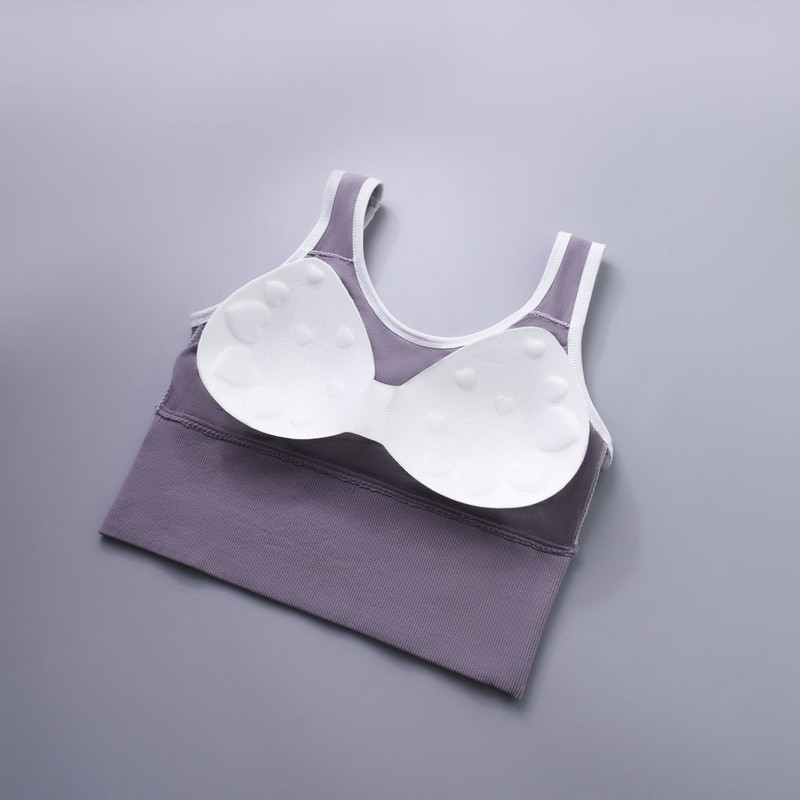 Ženski grudnjak Bešavni sportski top duboki gornji dio velike veličine u obliku slova U s košaricama za jogu fitness grudnjak za trčanje