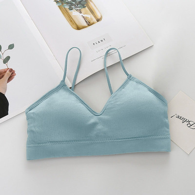 SFIT Памучни спортни сутиени Топ Дамски Push Up Плътен спортен сутиен Спортен сутиен за джогинг Момиче Бельо Фитнес Бягане Йога Спортни горнища