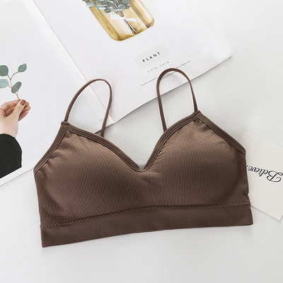 SFIT Памучни спортни сутиени Топ Дамски Push Up Плътен спортен сутиен Спортен сутиен за джогинг Момиче Бельо Фитнес Бягане Йога Спортни горнища