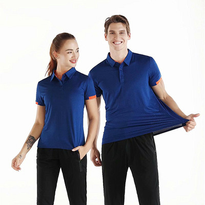 Cotton Couples Lovers Running T-shirt με πέτο ανδρικό και γυναικείο μπλουζάκι ασορτί μπλουζάκι στάμπα καλοκαιρινό μπλουζάκι Casual τοπ