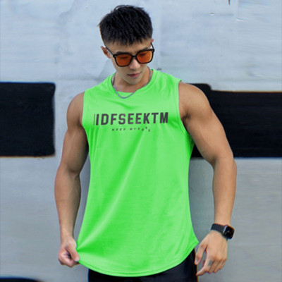 2023 Мъжки фитнес потник Мъжка фитнес риза без ръкави Мъжка мрежеста дишаща фитнес спортна жилетка Долна тениска Gyms Running Vest Men