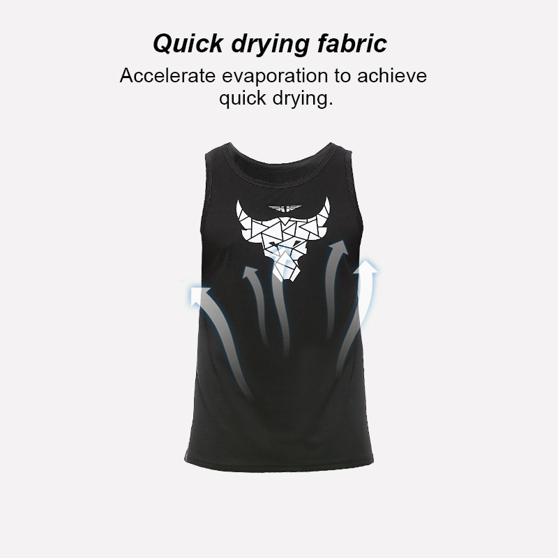 Férfi Légáteresztő futómellény Bull Nyomtatott Sport Alkalmi Edzés Ruházat Férfi Fitness Izom Mellény Testépítés Ujjatlan Tanktop