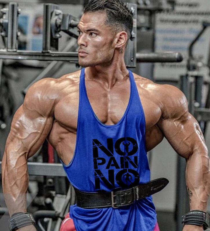 Új Gyms Jogger Férfi Ujjatlan futó Testépítő Tankfelső Muscle Stringer Y Back Fitness ing Pamut edzés sportmellény