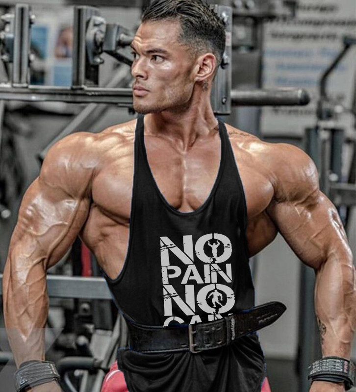 Új Gyms Jogger Férfi Ujjatlan futó Testépítő Tankfelső Muscle Stringer Y Back Fitness ing Pamut edzés sportmellény