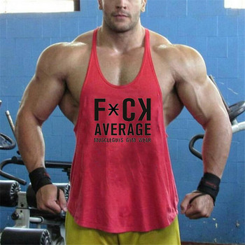 Καλοκαίρι Y Back Gym Stringer Tank Top Ανδρικά βαμβακερά ρούχα Bodybuilding Αθλητικό πουκάμισο γυμναστικής Μυϊκά μονόμορφα φανελάκια προπόνησης