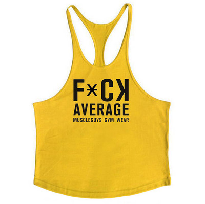 Suvine Y Back Jõusaal Stringer Tankid Meeste Puuvillane Riietus Kulturism Spordisärk Fitness Vest Lihased Singletid Treening Toonid