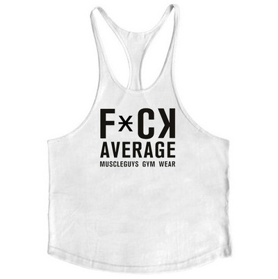 Suvine Y Back Jõusaal Stringer Tankid Meeste Puuvillane Riietus Kulturism Spordisärk Fitness Vest Lihased Singletid Treening Toonid