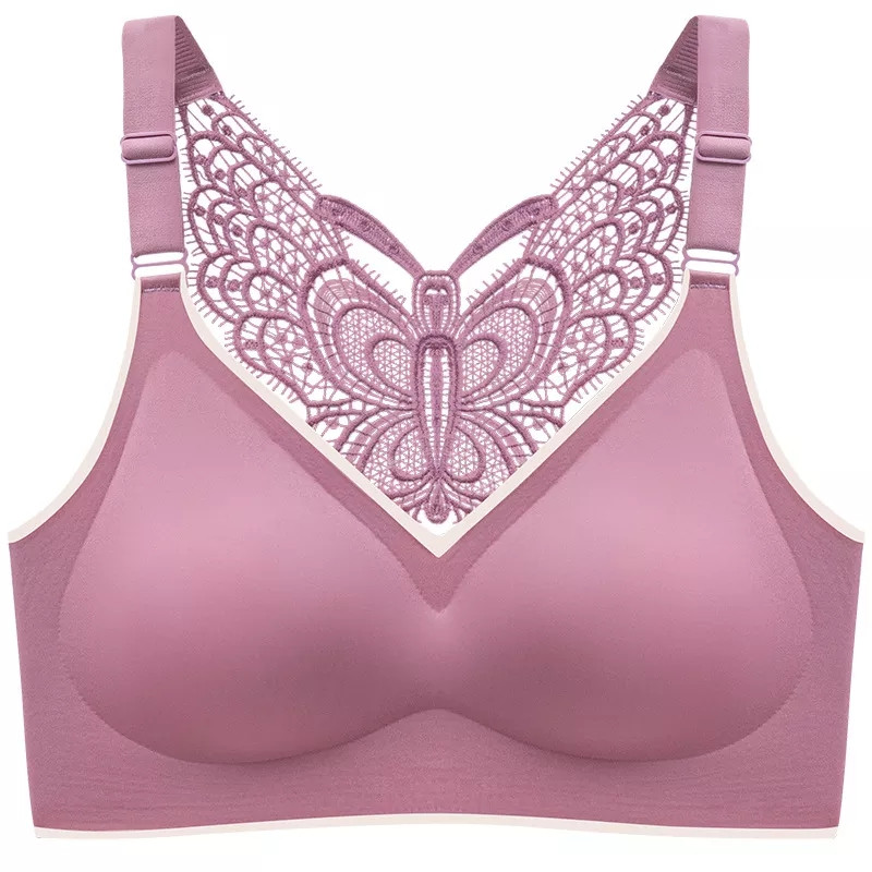 Plus Tamanho spordirinnahoidja M-5XL Sem Cotura Sutiã Feminino Beleza Voltar Borboleta Empurrar Para Cima Sutiã Sem Fio sporditopp