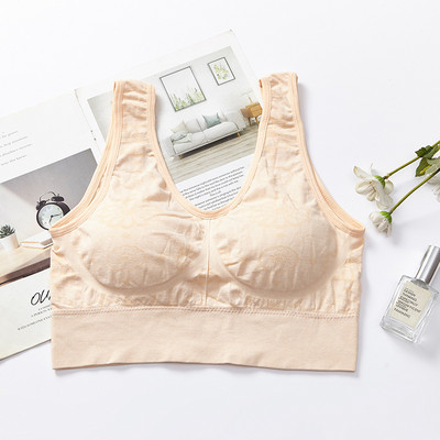 Sportisks krūšturis sievietei liela izmēra bezšuvju augšdaļas sieviešu fitnesa krūšturi, sporta zāle, skriešanas joga, modes apakšveļa bez vadiem.