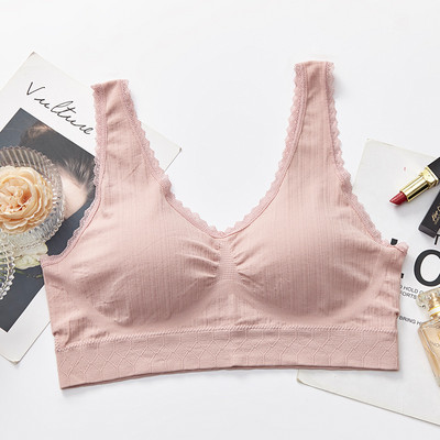 Sportisks krūšturis sievietei liela izmēra bezšuvju augšdaļas sieviešu fitnesa krūšturi, sporta zāle, skriešanas joga, modes apakšveļa bez vadiem.