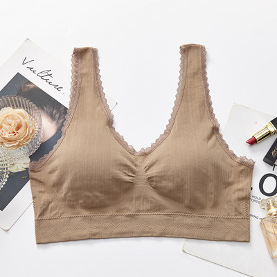 Sportisks krūšturis sievietei liela izmēra bezšuvju augšdaļas sieviešu fitnesa krūšturi, sporta zāle, skriešanas joga, modes apakšveļa bez vadiem.