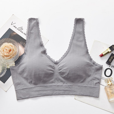 Sportisks krūšturis sievietei liela izmēra bezšuvju augšdaļas sieviešu fitnesa krūšturi, sporta zāle, skriešanas joga, modes apakšveļa bez vadiem.