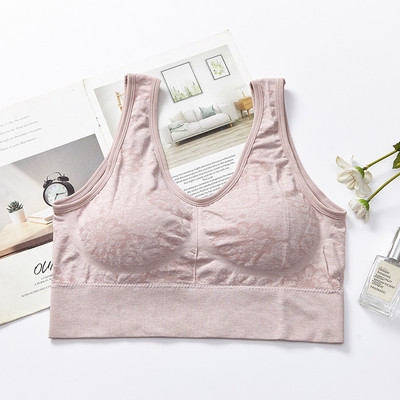 Sportisks krūšturis sievietei liela izmēra bezšuvju augšdaļas sieviešu fitnesa krūšturi, sporta zāle, skriešanas joga, modes apakšveļa bez vadiem.