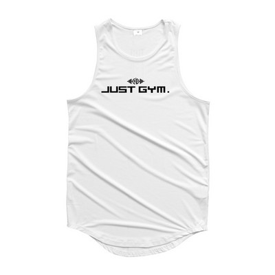 Meeste spordijõusaali tanktop suvine hingav võrk, varrukateta ümara kaelusega ühevärvilised topid Jooksu-treeningtopid meeste rõivad