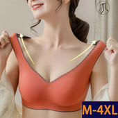 Sportinės liemenėlės moterims Liemenėlė Sport Femme Plus Size 3XL 4XL BH Besiūlė liemenėlė Gym Fitness Top Push Up Bralette Yoga Tube Top