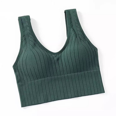 Női cső felső női varrat nélküli sport felső szexi melltartó női cső felsők Home Base tank ujjatlan Camis fehérnemű fehérnemű melltartó