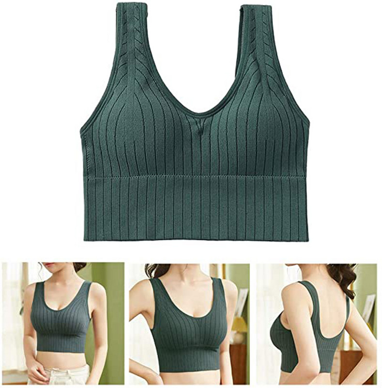 Női cső felső női varrat nélküli sport felső szexi melltartó női cső felsők Home Base tank ujjatlan Camis fehérnemű fehérnemű melltartó