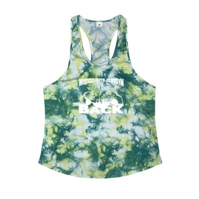 Nyári fitnesz tornatermi felsők Férfi Testépítő Ruházat Edzés Gyorsan szárad Ujjatlan ingek Férfi alkalmi szinglet terepszínű mellény