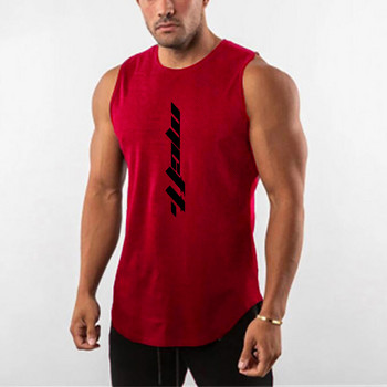 2022 Ανδρικά ρούχα για τρέξιμο με δίχτυα αθλητικά, περιστασιακή προπόνηση Tank Top Γιλέκο γυμναστικής Bodybuilding Fitness Μονό αμάνικο