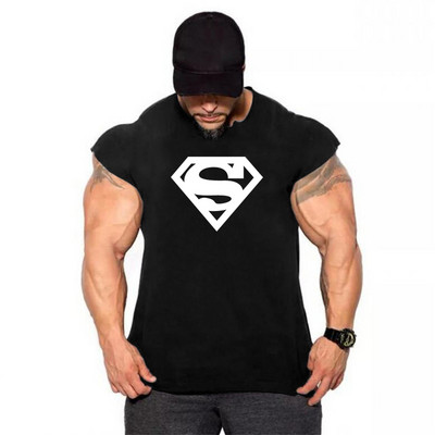 Chemise d'entraînement de musculation et de fitness pour hommes, maillots de sport, chemise de fiber GlaMuscle, haut à la mode,