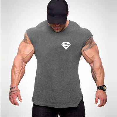 Chemise d'entraînement de musculation et de fitness pour hommes, maillots de sport, chemise de fiber GlaMuscle, haut à la mode,