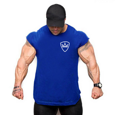 Chemise d'entraînement de musculation et de fitness pour hommes, maillots de sport, chemise de fiber GlaMuscle, haut à la mode,