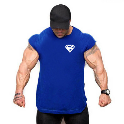 Chemise d'entraînement de musculation et de fitness pour hommes, maillots de sport, chemise de fiber GlaMuscle, haut à la mode,