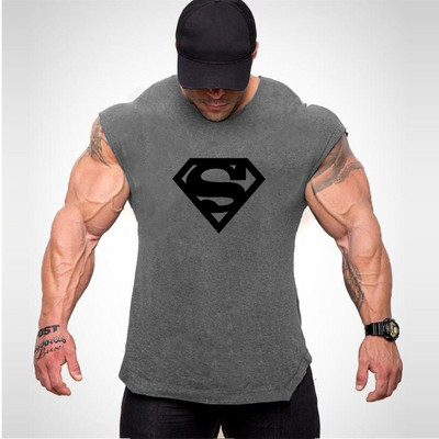 Chemise d'entraînement de musculation et de fitness pour hommes, maillots de sport, chemise de fiber GlaMuscle, haut à la mode,