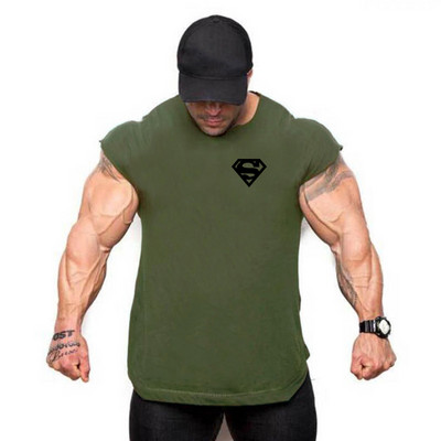 Chemise d'entraînement de musculation et de fitness pour hommes, maillots de sport, chemise de fiber GlaMuscle, haut à la mode,
