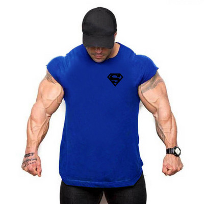 Chemise d'entraînement de musculation et de fitness pour hommes, maillots de sport, chemise de fiber GlaMuscle, haut à la mode,