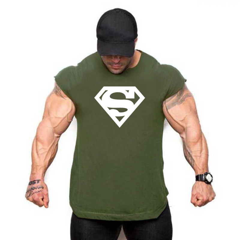 Chemise d'entraînement de musculation et de fitness pour hommes, maillots de sport, chemise de fiber GlaMuscle, haut à la mode,