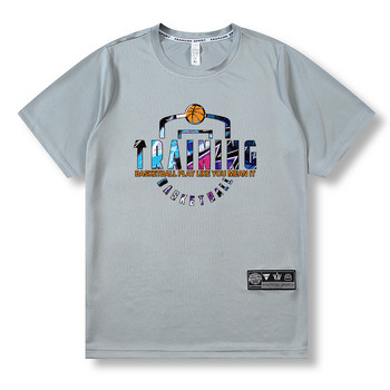 Ανδρικά αναπνεύσιμα αθλητικά ενδύματα πολύχρωμα Quick Dry κοντομάνικο αθλητικό μπλουζάκι γυμναστικής μπλούζα γυμναστικής γυμναστικής μπλούζα για τρέξιμο